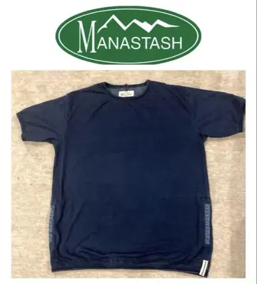 마나스태쉬 MANASTASH 반팔 티셔츠 스내그 파일 네이비 XL