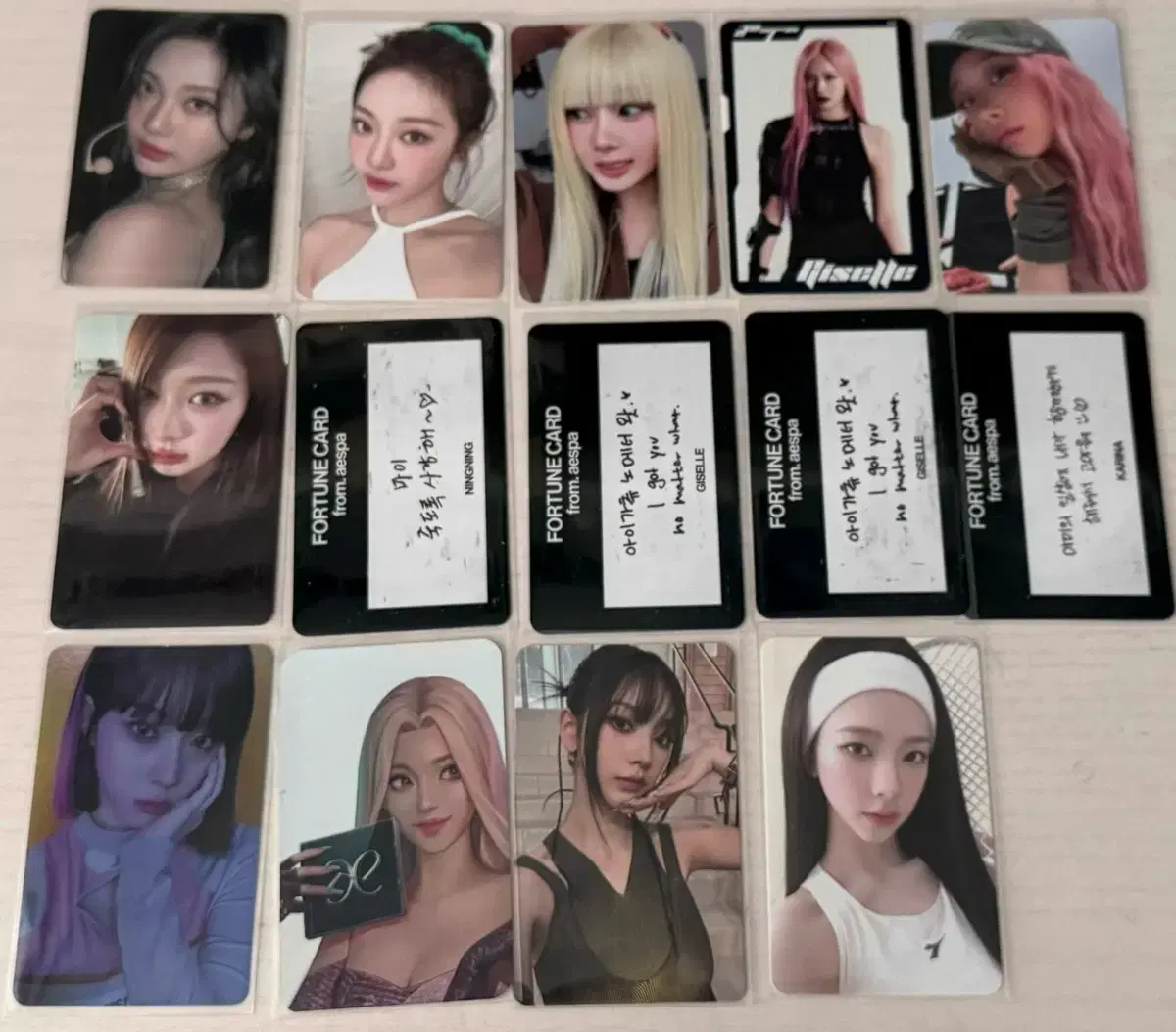 에스파 포카 판매합니다 카리나 윈터 지젤 닝닝
