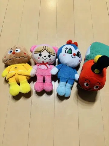 호빵맨 봉제 인형 4개 세트