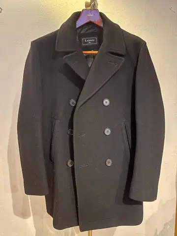 라코스테 LACOSTE 남성용 피코트 사이즈 50/4 XL 네이비 블루