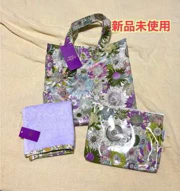 리버티 미니 토트 파우치 타월 손수건