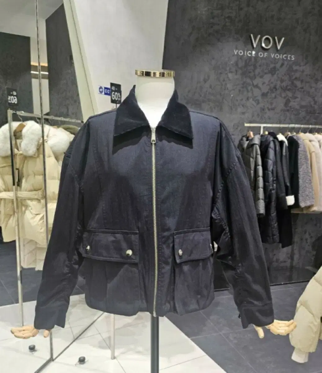 VOV 보브 코듀로이 카라 빅 포켓 점퍼