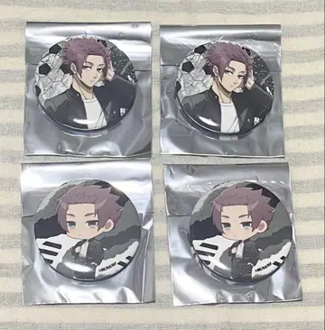 블루 록 AnimeJapan 중외광업 캔뱃지 이토세 사에 4점