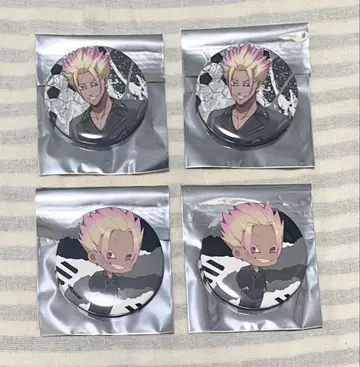 블루 록 AnimeJapan 중외광업 캔뱃지 시도 류세이 4점