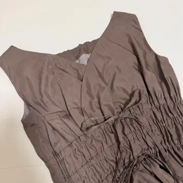 herlipto 리비에라 더블 보우 드레스 모카