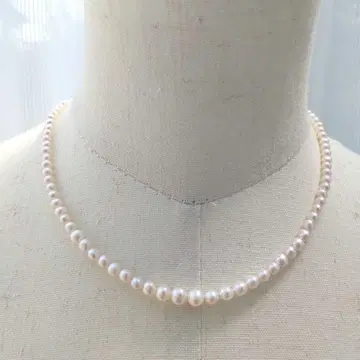 새상품 SV 담수 진주 목걸이 약 3~5mm