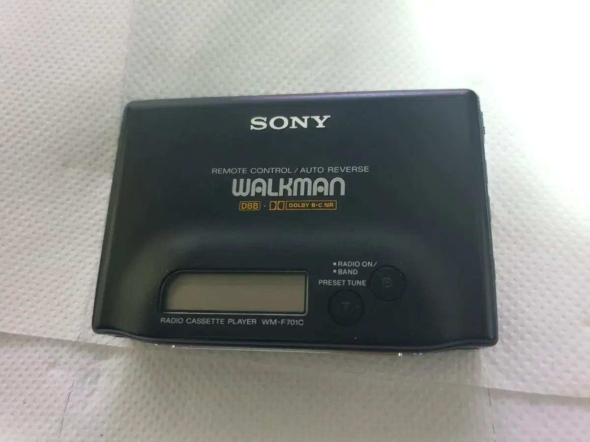 민트 외관 라디오되고 통전 sony 소니 명기 워크맨 WM-F701C