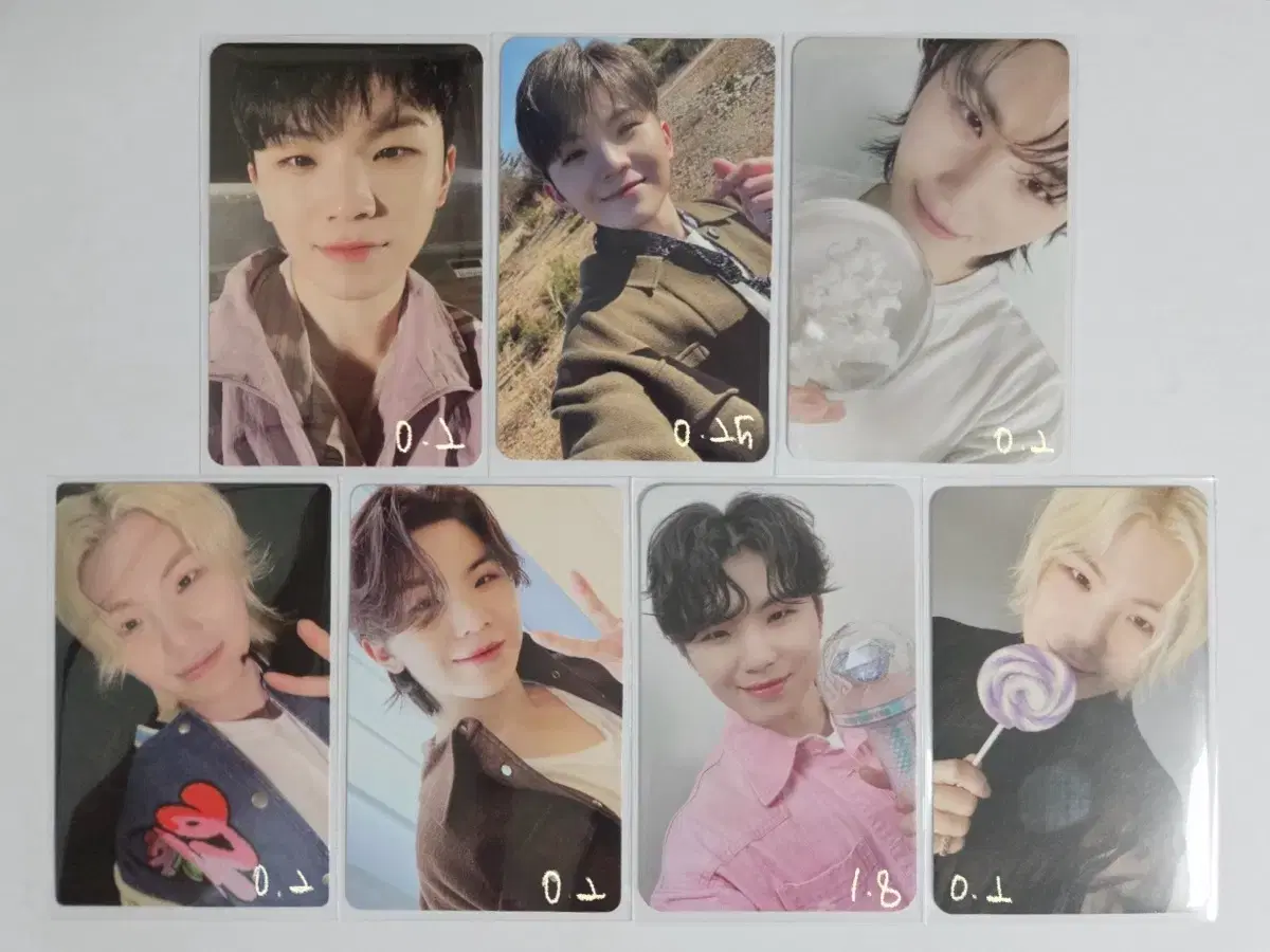 후기좋음)세븐틴우지 헹가래 시그 멤버십 마에스트로 페더썬 미니12 포카