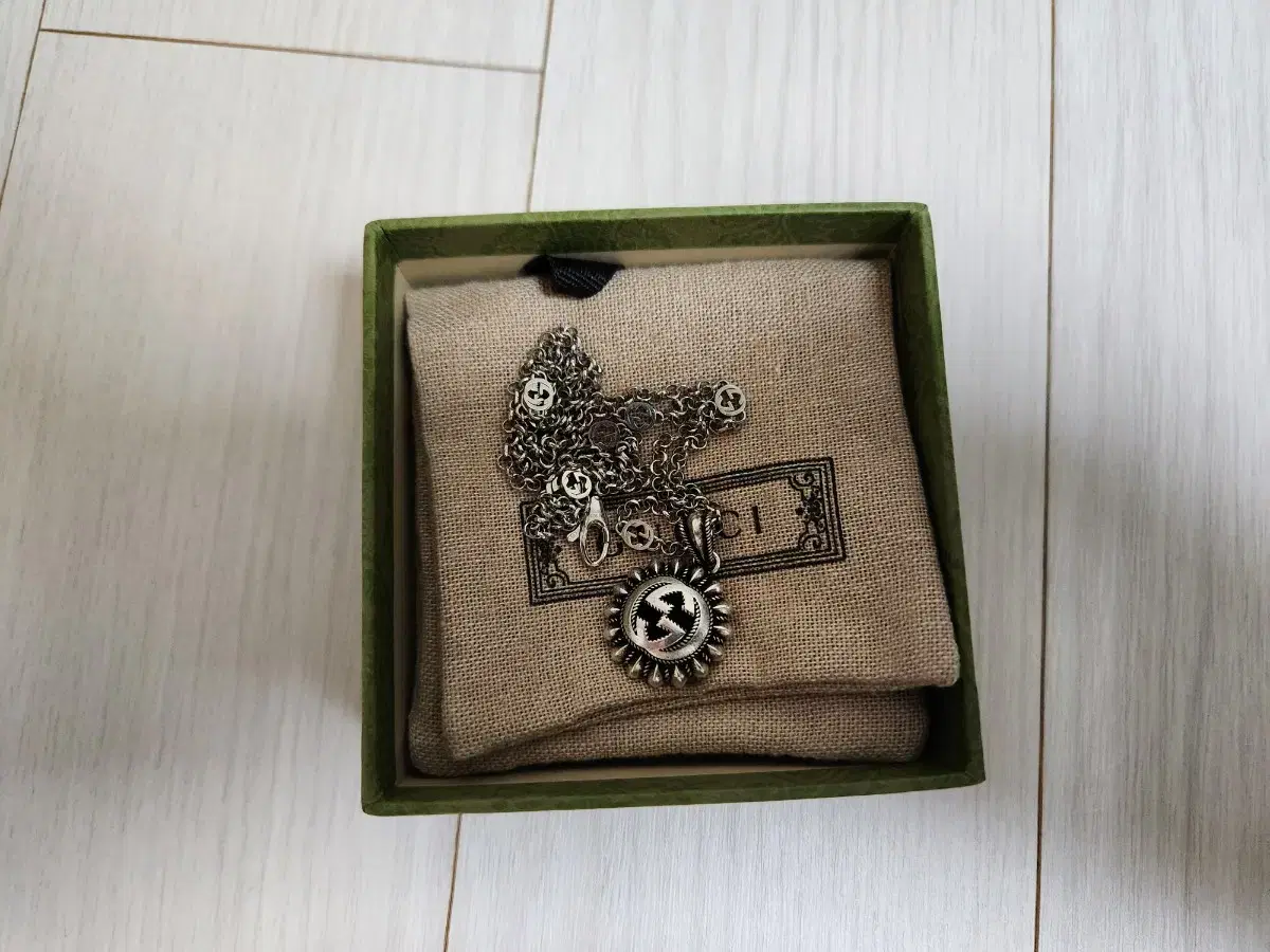 GUCCI Chrome Hearts Style Interlocking Necklace