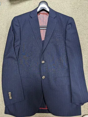 네이비 스트라이프 비즈니스 정장