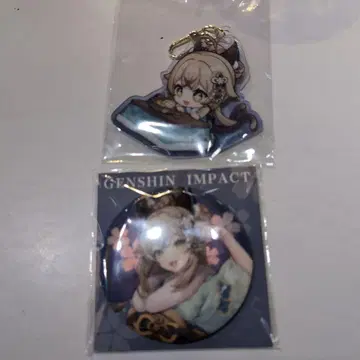 Genshin Impact 아크릴 키링 및 캔뱃지 세트