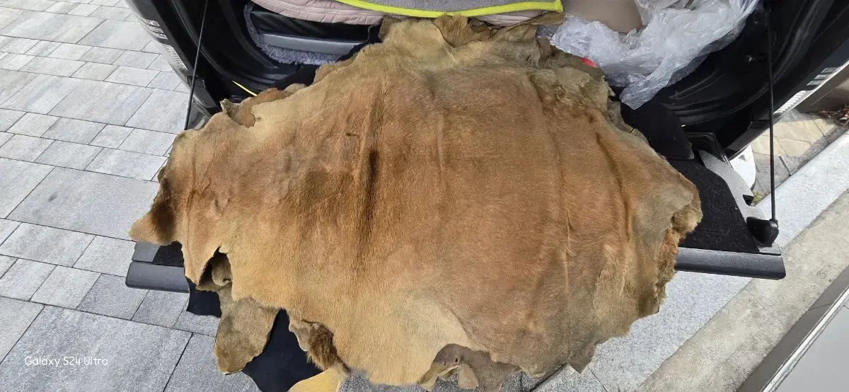 Kangaroo fur, rug, fur seat cushion, original, camping, bushcraft