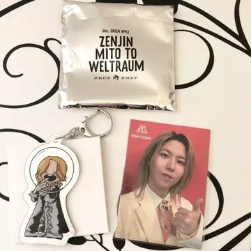 미세스 그린애플 후지사와 료우카 젠진 포토 카드 레어 키링