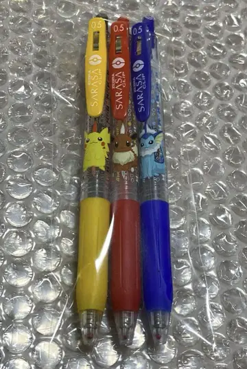 포켓몬 센터 SARASA 피카츄 이브이 샤워즈 3개 세트
