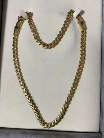 금 21K Dubai Monaco 골드 체인 31g 50cm