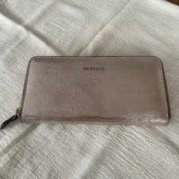 NEUVILLE 메탈릭 핑크 장지갑
