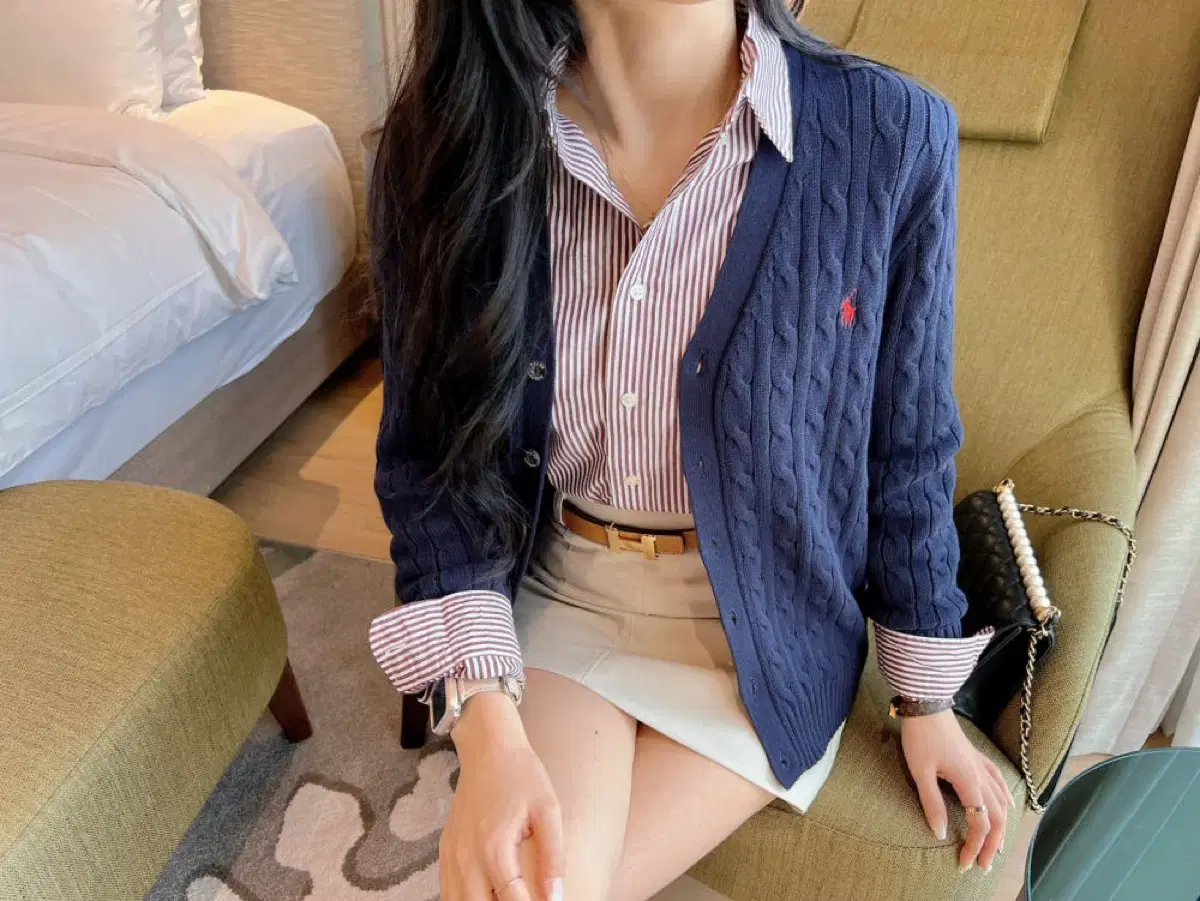 폴로 랄프로렌 케이블 가디건 택달린새상품
