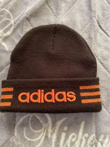 90s 00s 아디다스 로고 니트 캡 브라운