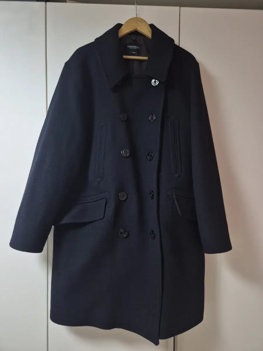 22fw 이스트로그 피코트 네이비 XL