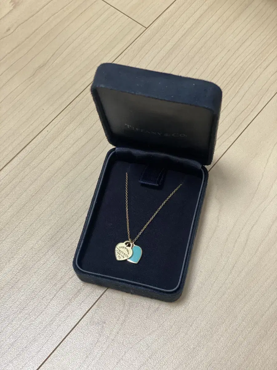 티파니앤코 리턴투 더블하트 목걸이 18k