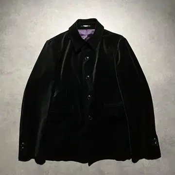 00s TORNADO MART 검은 벨루어 재킷 y2k