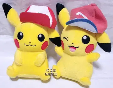 포켓몬 지우(사토시)의 피카츄 봉제 인형 세트