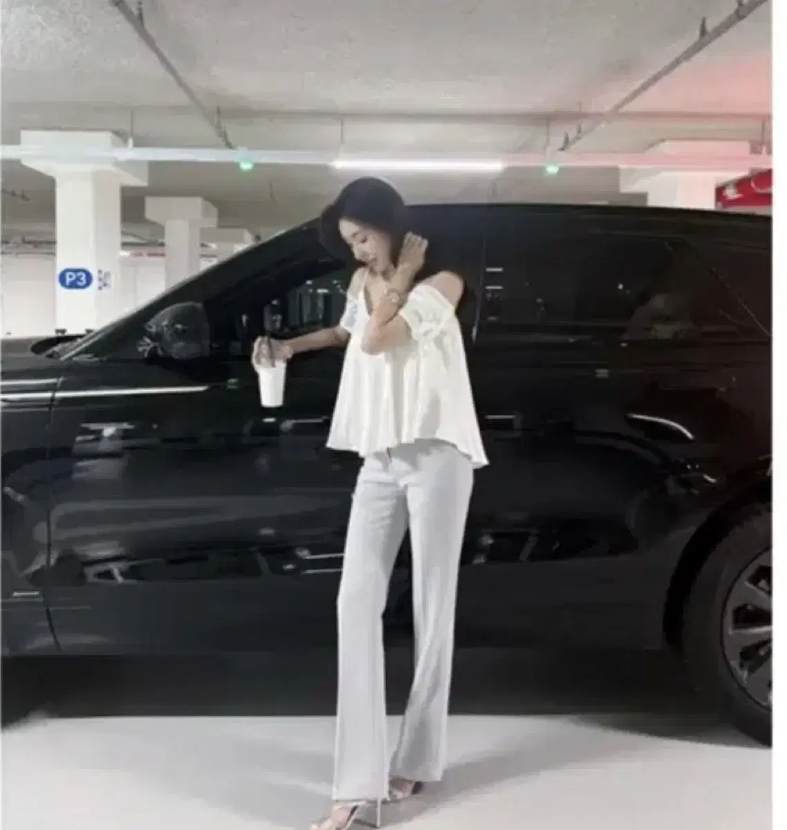 라플라제인 블라우스 새상품
