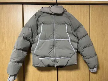 SANSANGEAR 테이프 디테일 퍼퍼 재킷 브라운