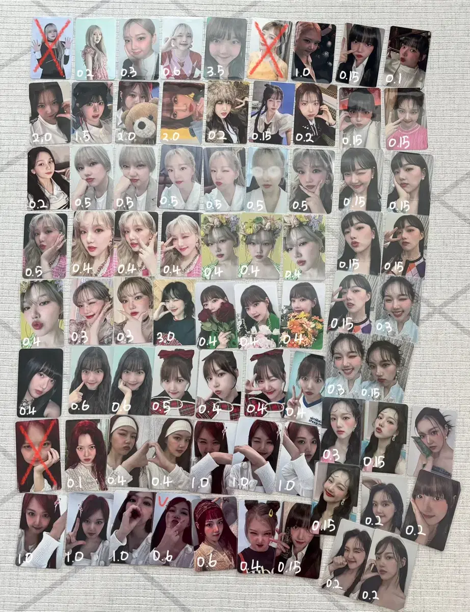 [판매] 여자친구 비비지 우다계 예린 솔로 미공포 포카 포토카드 특전