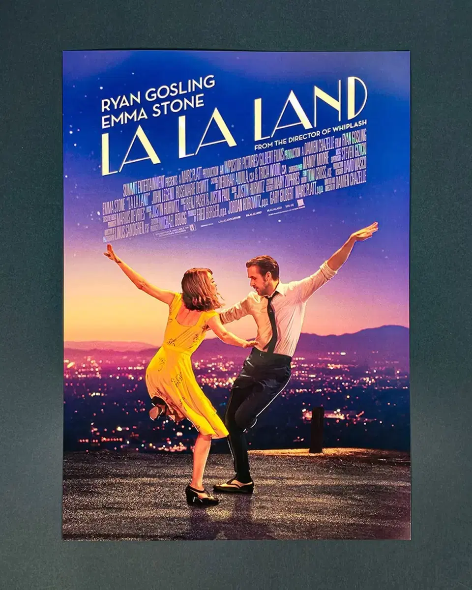 Lara and the Dolby poster for the re-release of La La Land