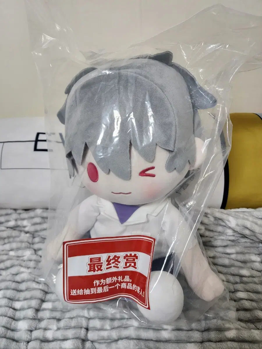 중국 한정 이치방쿠지 라스트원상 에반게리온 카오루 38cm 인형