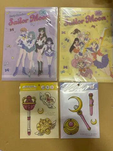 세일러문 클리어 파일 스티커 세트