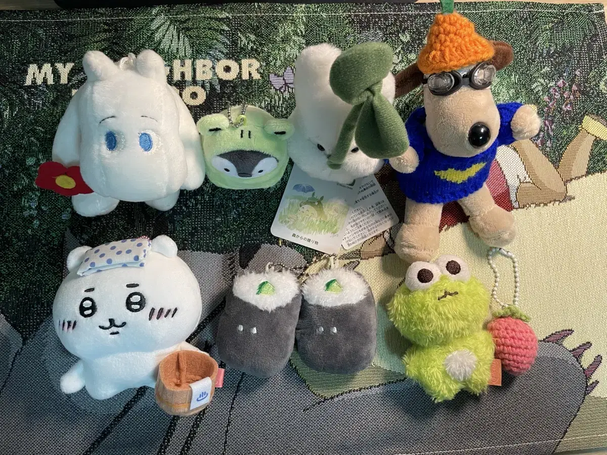 여러 인형 판매합니다. 무민,치이카와,개구리,토토로