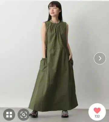 LOWRYSFARM 드로스트 민소매 원피스 톨 사이즈