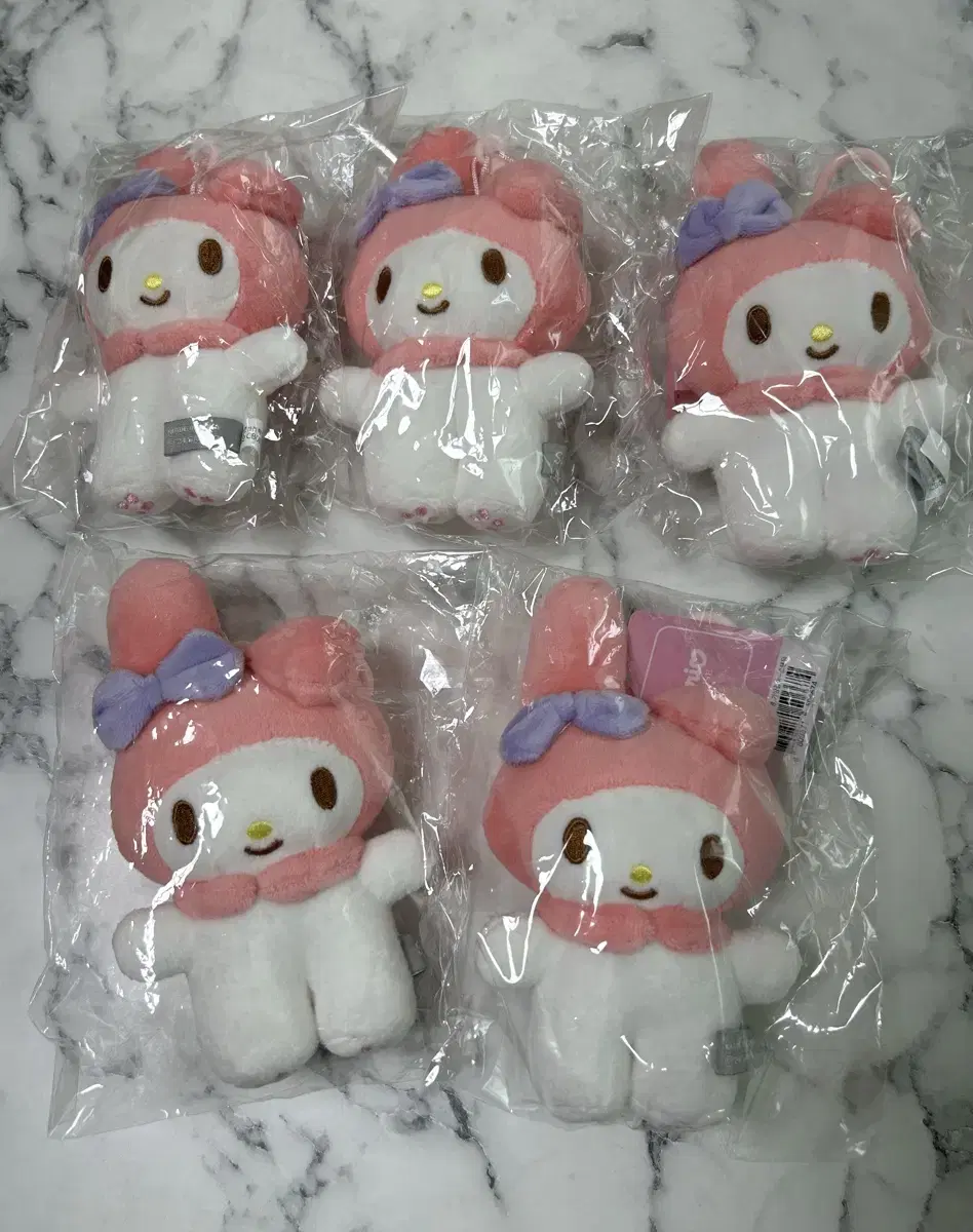 (5개 일괄가격) 산리오 마이멜로디 인형 가방걸이 5개