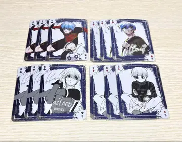 블루 록 굿즈 특장판 에고이스트 카드놀이 얼음 직조 양털 각 3장 세트