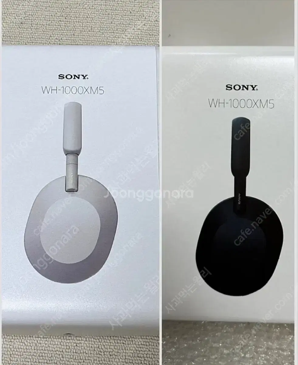 미개봉 소니 wh1000xm5 실버, 블랙 헤드폰