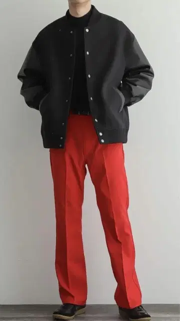 Wrangler 런처 드레스 청바지 슬랙스 빨간색