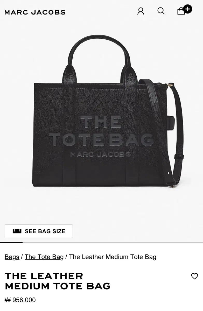 Mark Jacobs The Tote Bag Black