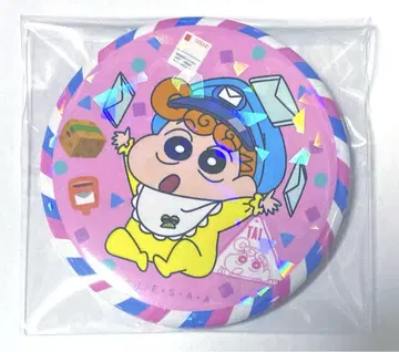 들판 해바라기 짱구는 못말려(크레용 신짱) 캔뱃지 홀로그램 레터 레어