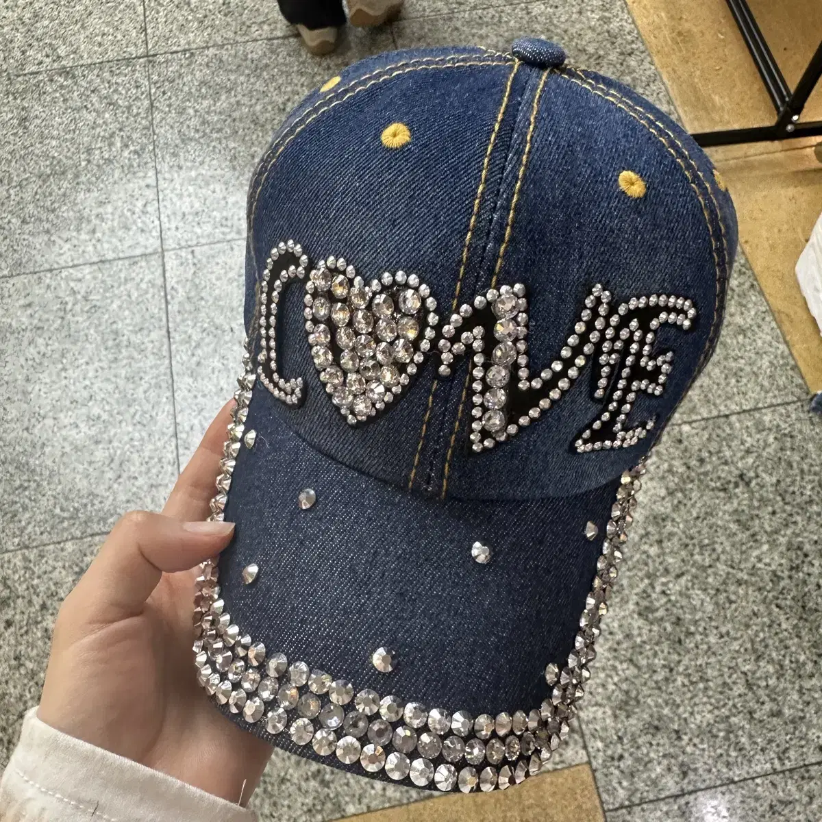 보석 볼캡 에스파 닝닝 핀터깔 여름 모자 베이비메탈클럽 갸루
