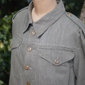 1950년대 영국군 녹색 데님 재킷