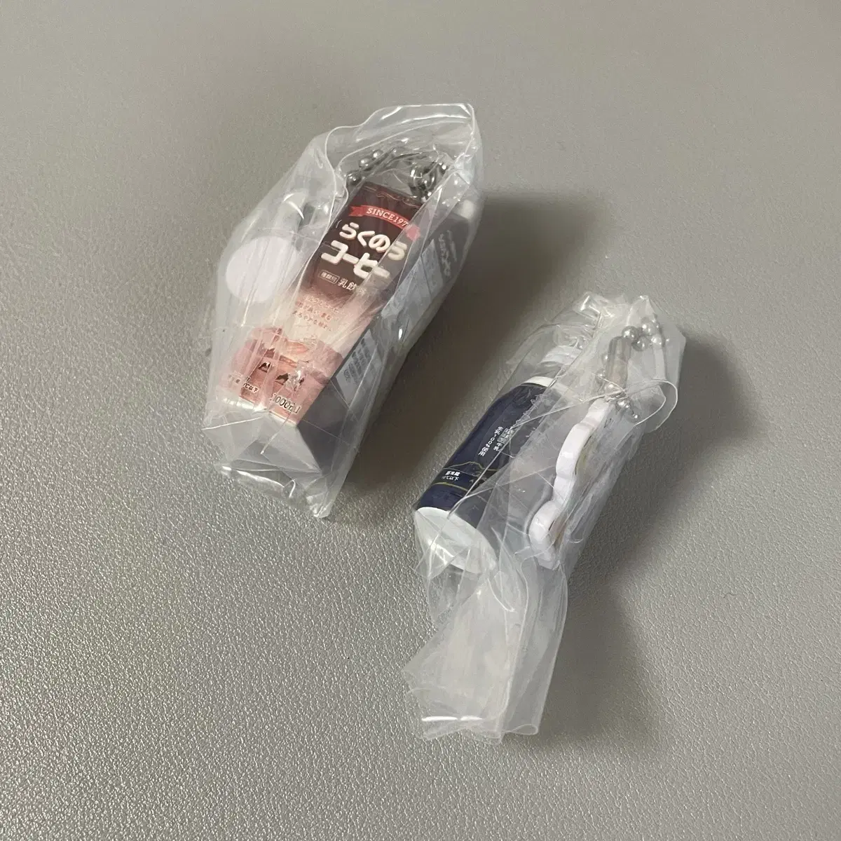 반다이 라쿠노우 유제품 우유팩 병 미니어쳐 가챠 키링 일괄