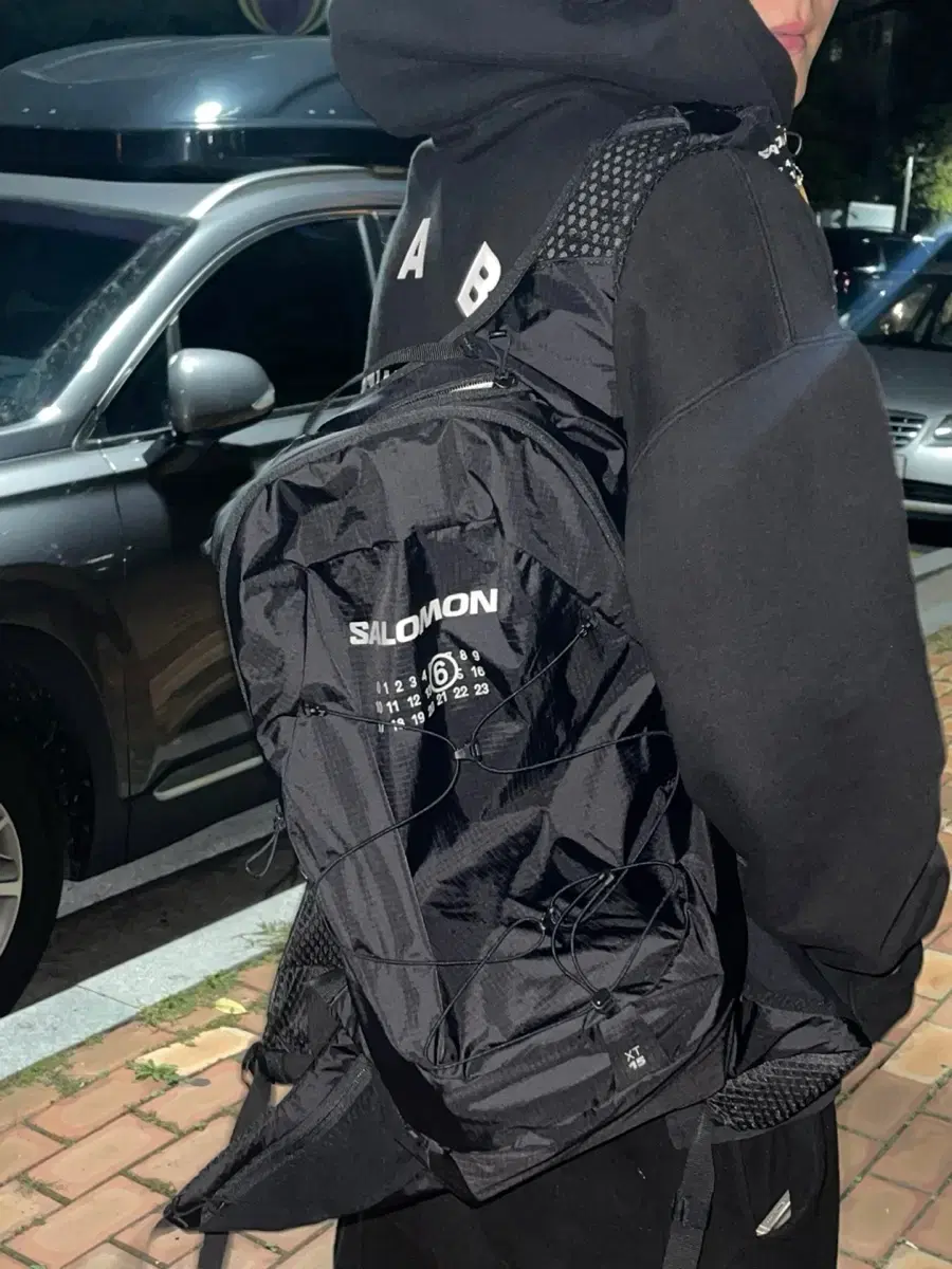 살로몬x메종 마르지엘라  XT-15 Blac 백팩