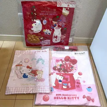 헬로키티 키티 뽑기 복권 제일복권 토트백 스퀘어 에어쿠션