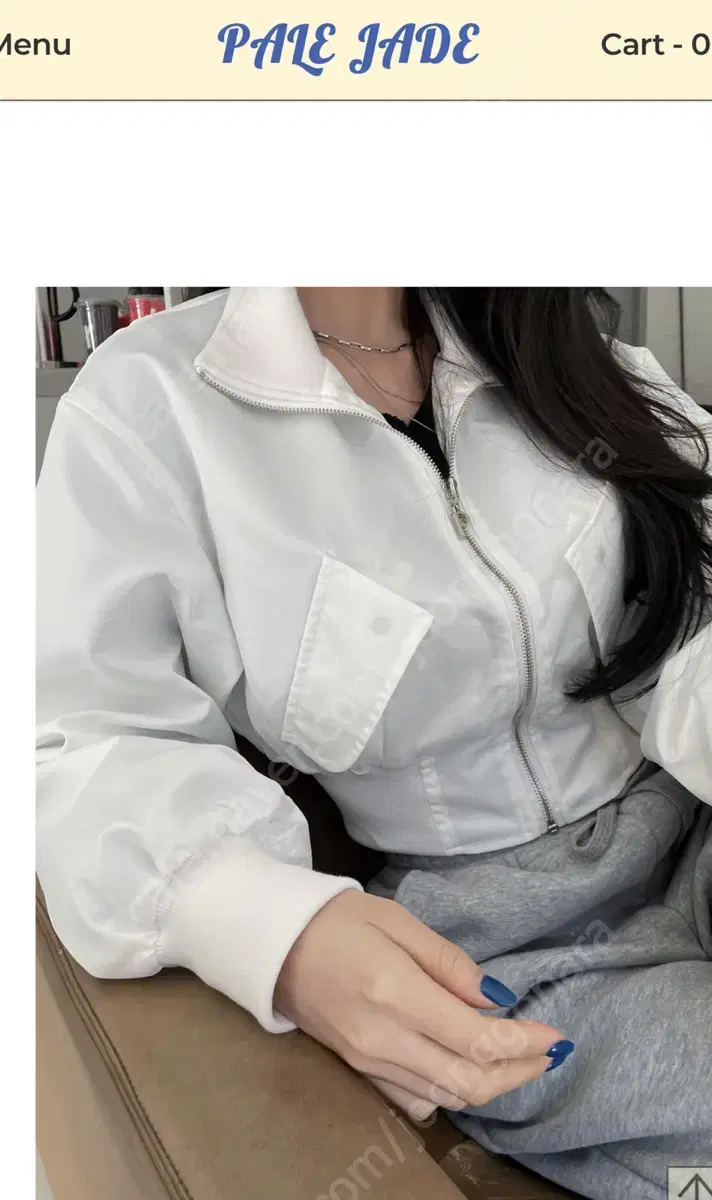 페일제이드 봄버자켓 화이트