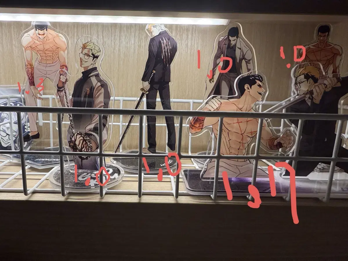 외지주 아크릴 엽서 투명포카