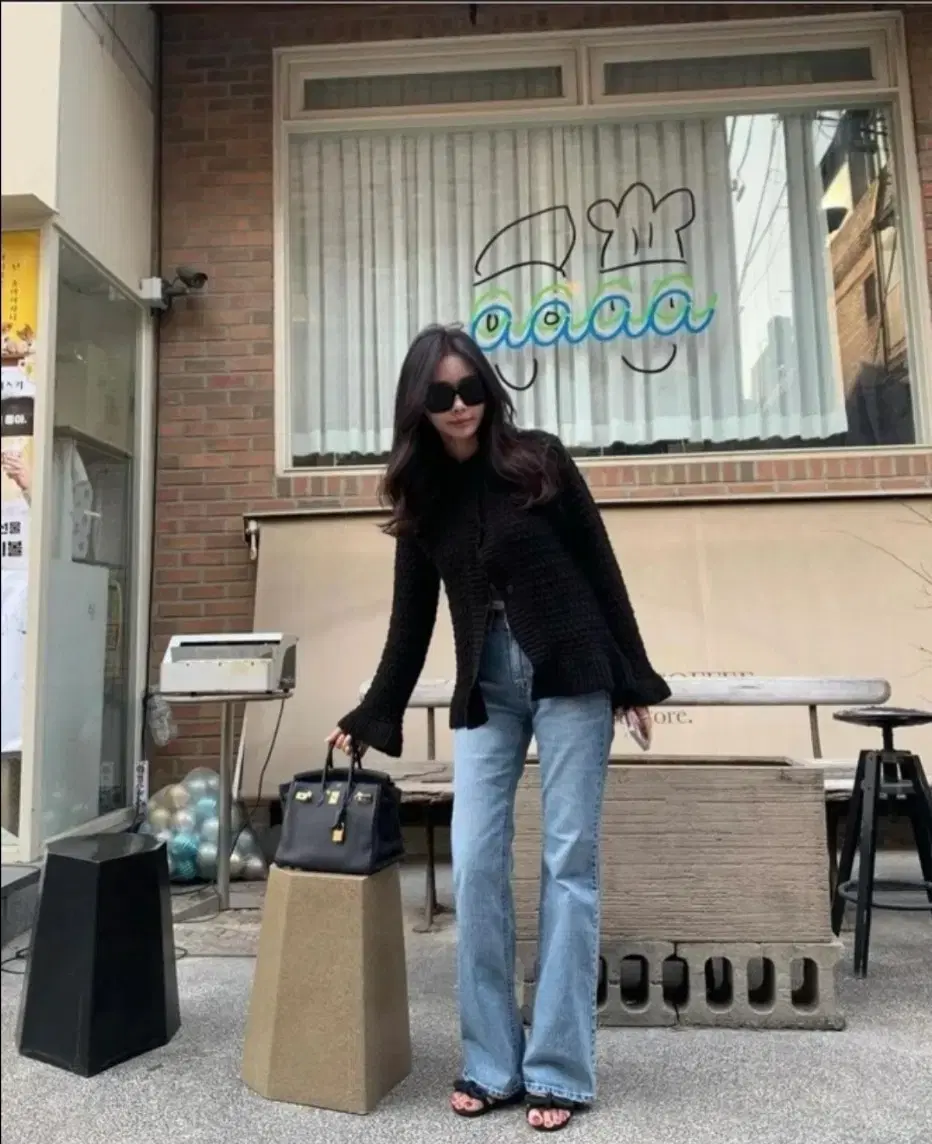 융킴 일자 청바지(S)
