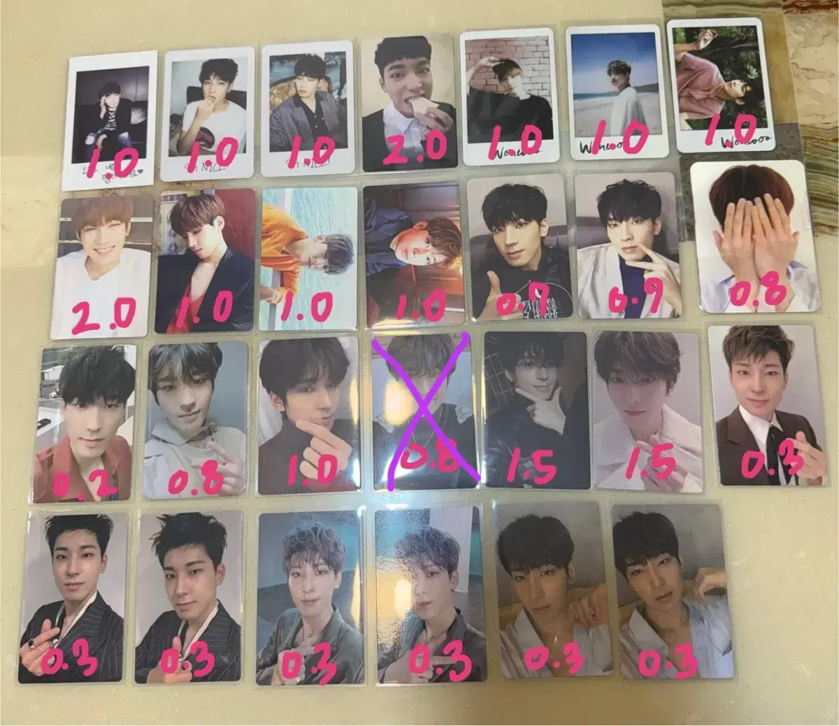 세븐틴 원우포카 팝니다 (사진6장