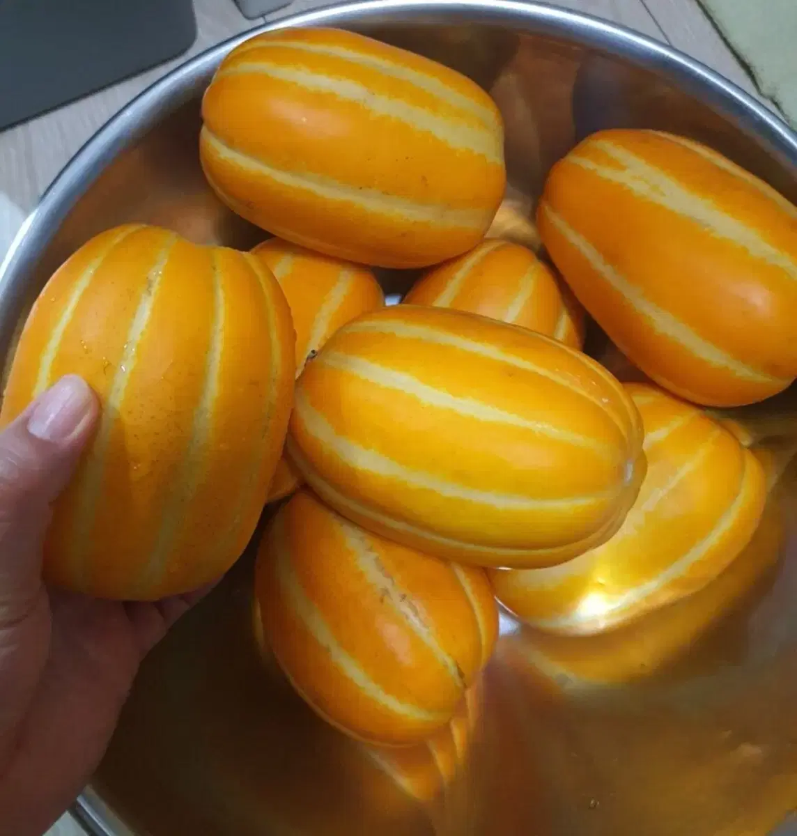 주말특가. 성주꿀참외 가정용5kg(실중량4.5kg)포장재무게포함 랜덤과수
